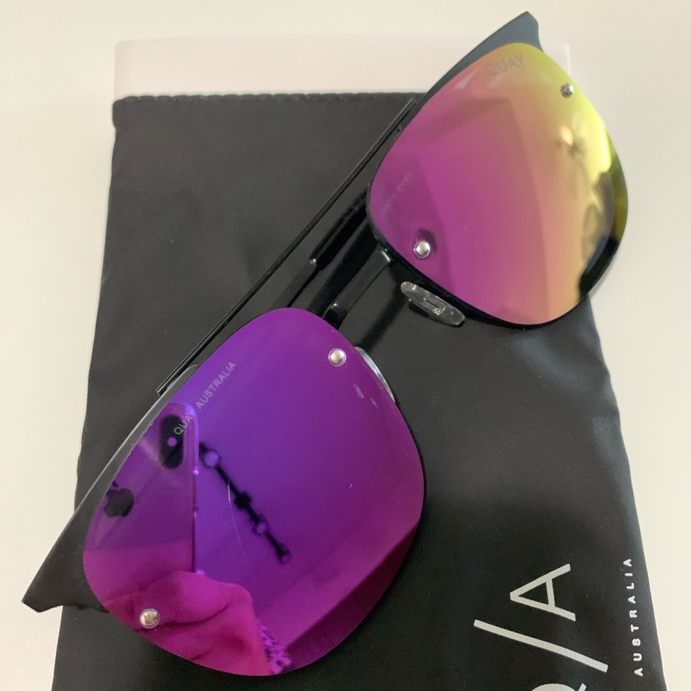 Quay Australia Private Eyes Aviator Sunglasses